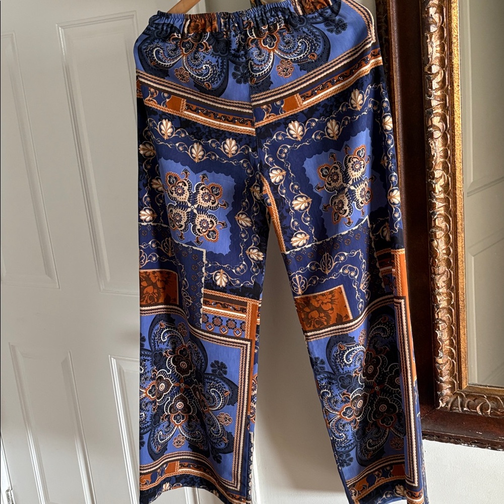 Bohemian Paisley Print Pants
